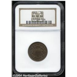 1865[2C] MS66 Brown NGC.