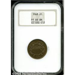 1868[2C] PR66 Brown NGC.
