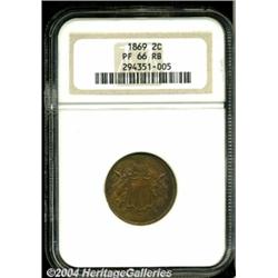 1869[2C] PR66 Red and Brown NGC.