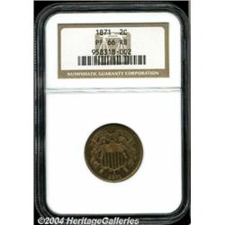 1871[2C] PR66 Red and Brown NGC.