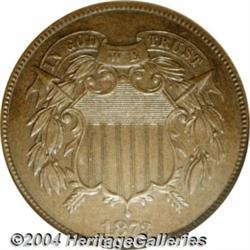 1873[2C] Closed 3 PR66 Brown NGC.