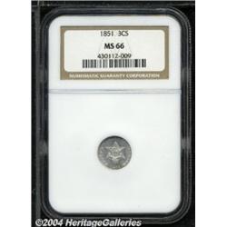 1851[3CS] MS66 NGC.