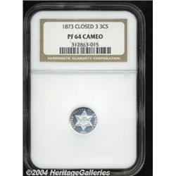 1873[3CS] PR64 Cameo NGC.