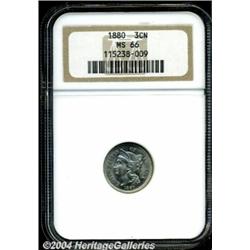 1880[3CN] MS66 NGC.