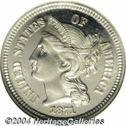 1871[3CN] PR67 Cameo NGC.