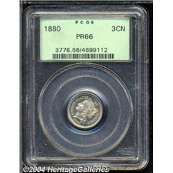 1880[3CN] PR66 PCGS.