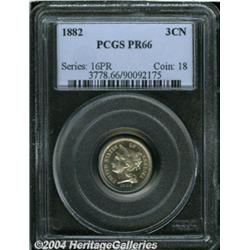 1882[3CN] PR66 PCGS.