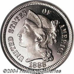 1888[3CN] PR66 Ultra Cameo NGC.