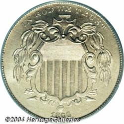 1866[5C] Rays MS66 PCGS.