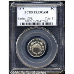 1875[5C] PR65 Cameo PCGS.
