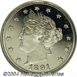 1891[5C] PR67 Ultra Cameo NGC.
