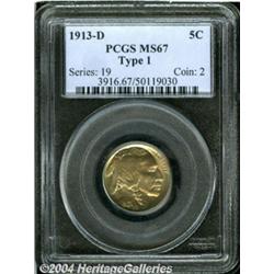 1913-D[5C] Type One MS67 PCGS.