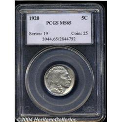 1920[5C] MS65 PCGS.