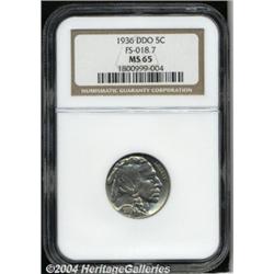 1936[5C] Doubled Die Obverse MS65 NGC.