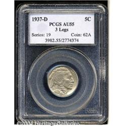1937-D[5C] Three-Legged AU55 PCGS.