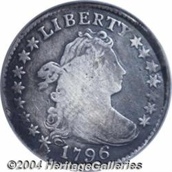 1796[10C] VF Details, Tooled, NCS.