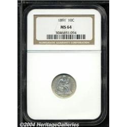 1891[10C] MS64 NGC.
