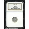 Image 1 : 1891[10C] MS64 NGC.