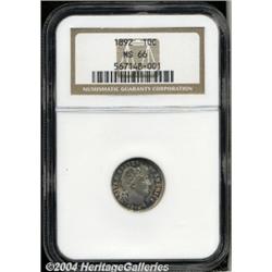 1892[10C] MS66 NGC.