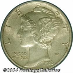 1916-D[10C] MS63 Full Bands PCGS.