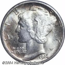 1916-S[10C] MS67 Full Bands PCGS.