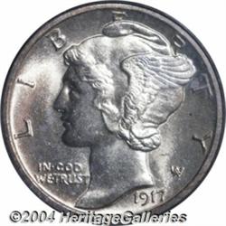 1917-D[10C] MS65 Full Bands PCGS.