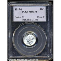 1917-S[10C] MS65 Full Bands PCGS.