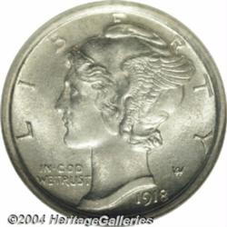 1918-D[10C] MS65 Full Bands NGC.