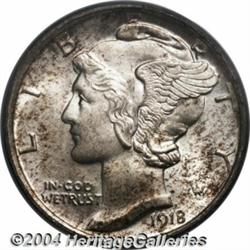 1918-S[10C] MS65 Full Bands PCGS.