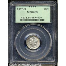 1920-S[10C] MS64 Full Bands PCGS.