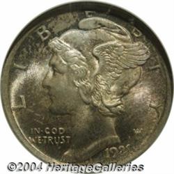 1921[10C] MS66 Full Bands NGC.