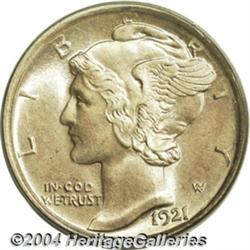 1921-D[10C] MS64 Full Bands PCGS.