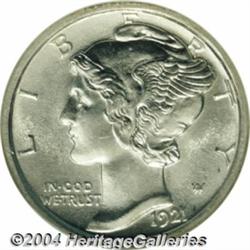 1921-D[10C] MS66 Full Bands NGC.