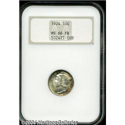 1924[10C] MS66 Full Bands NGC.