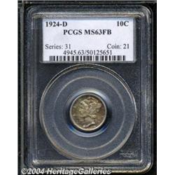 1924-D[10C] MS63 Full Bands PCGS.