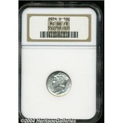 1924-D[10C] MS66 Full Bands NGC.