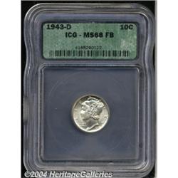 1943-D[10C] MS68 ICG.