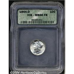 1944-D[10C] MS68 Full Bands ICG.