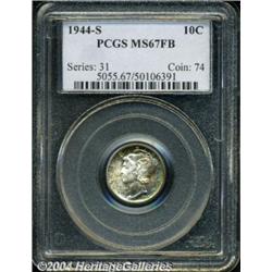 1944-S[10C] MS67 Full Bands PCGS.