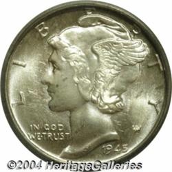 1945[10C] MS65 Full Bands ICG.