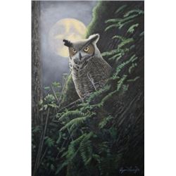 Artist’s original painting,“Nocturnal Eyes”