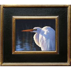 Larry Zach Original Painting – Egret