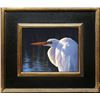 Image 1 : Larry Zach Original Painting – Egret