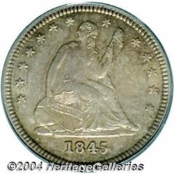 1845[25C] MS63 PCGS.