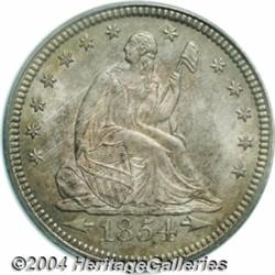 1854[25C] Arrows MS65 PCGS.