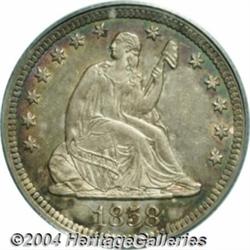 1858-O[25C] MS62 PCGS.