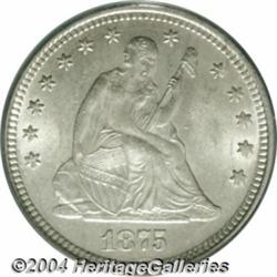 1875[25C] MS64 PCGS.