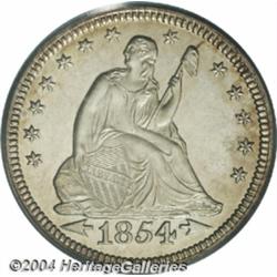 1854[25C] Arrows PR64 PCGS.