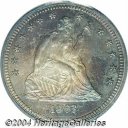 1863[25C] PR66 PCGS.