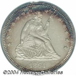 1864[25C] PR64 Cameo PCGS.